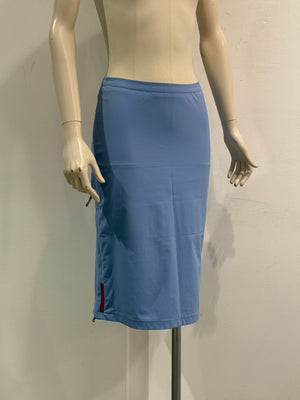 2000s Prada nylon patch pocket midi skirt
