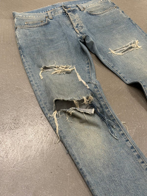 2014 Saint Laurent by Hedi Slimane crush denim slim jeans