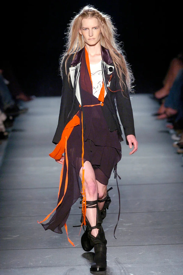 S/S2005 Ann Demeulemeester deconstructed fringe blazer