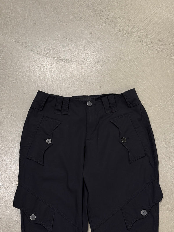 1990s Jean Paul Gaultier multi-pocket snap cargo short pants