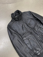 Load image into Gallery viewer, 2008 Dolce &amp; Gabbana hybrid leather/nylon cargo zipper jacket
