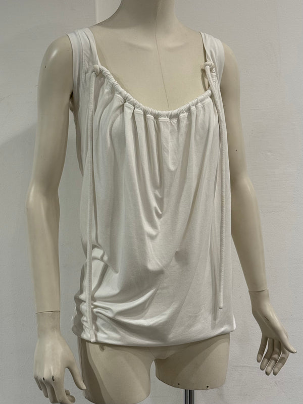S/S2003 Maison Margiela ruched cotton top