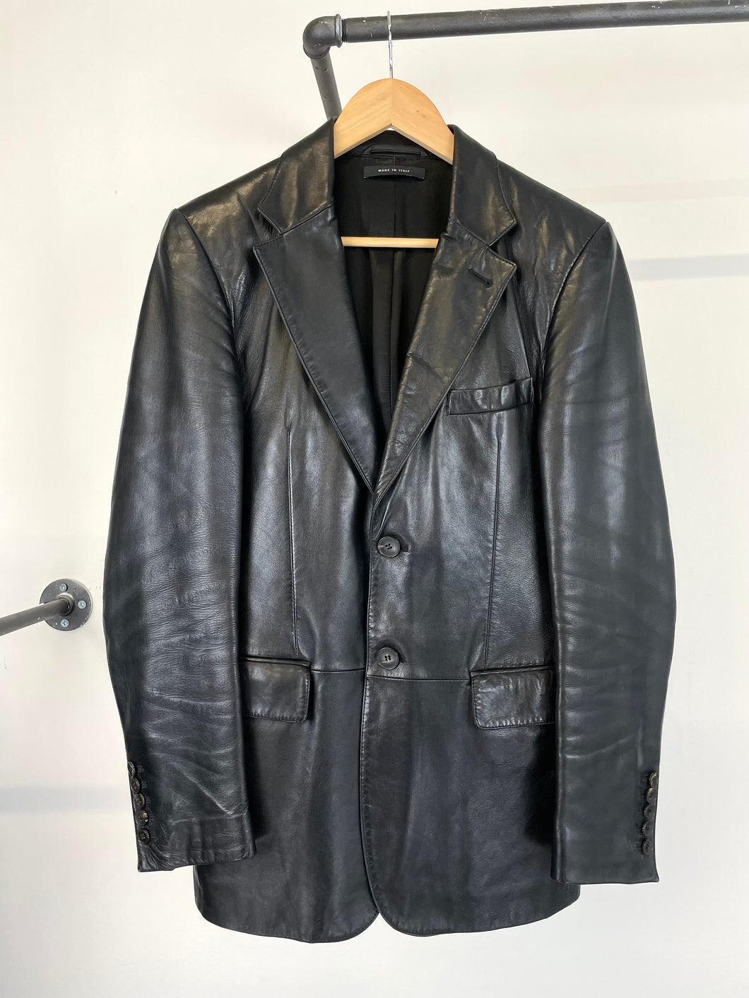 Gucci by Tom Ford leather blazer coat