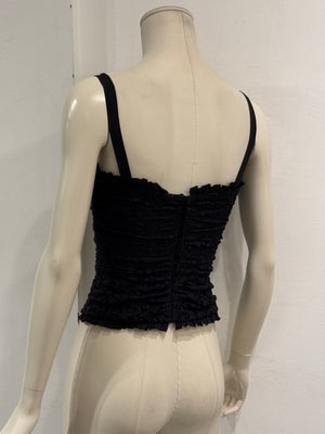 2000s Dolce & Gabbana silk lace camisole top