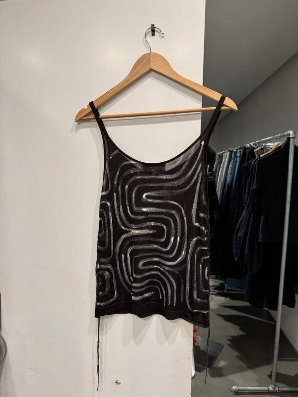S/S2002 Yves Saint Laurent rive gauche by Tom Ford runway painted tank top