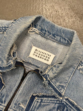 Load image into Gallery viewer, 2000s Maison Margiela artisanal deconstructed denim jacket
