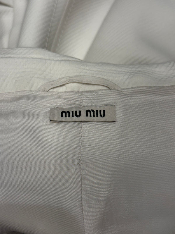 2000s Miu Miu cropped single breasted jacket