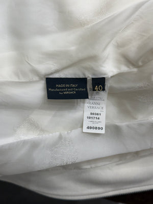 2000s Gianni Versace back zip structured paneled jacket