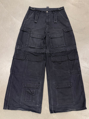 Vetements multi-pocket transformable baggy cargo pants