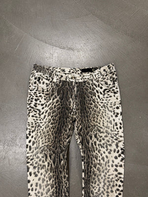 2000s Roberto Cavalli leopard print pants