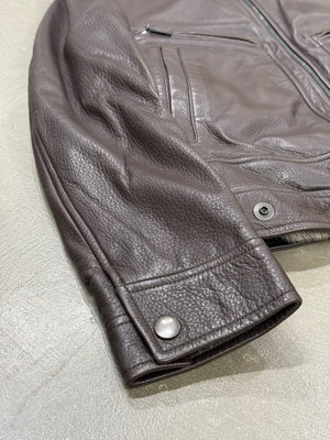2000s Gucci by Tom Ford fur lining leather bomber jacket