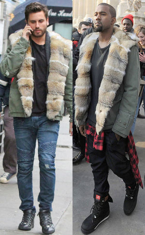 2010s Ermanno Scervino "Kanye" real marmot fur parka