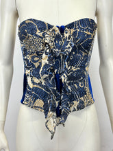 Load image into Gallery viewer, A/W2005 Roberto Cavalli paisley silk corset bustier
