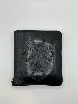 Chrome Hearts cross leather wallet