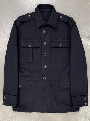 2000s Yves Saint Lauren by Pilati wool officer military jacket