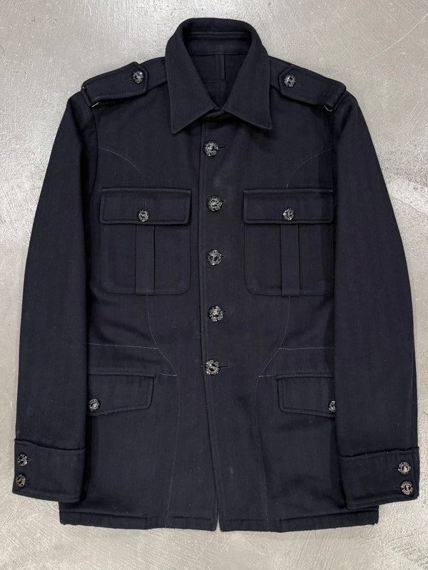2000s Yves Saint Lauren by Pilati wool officer military jacket
