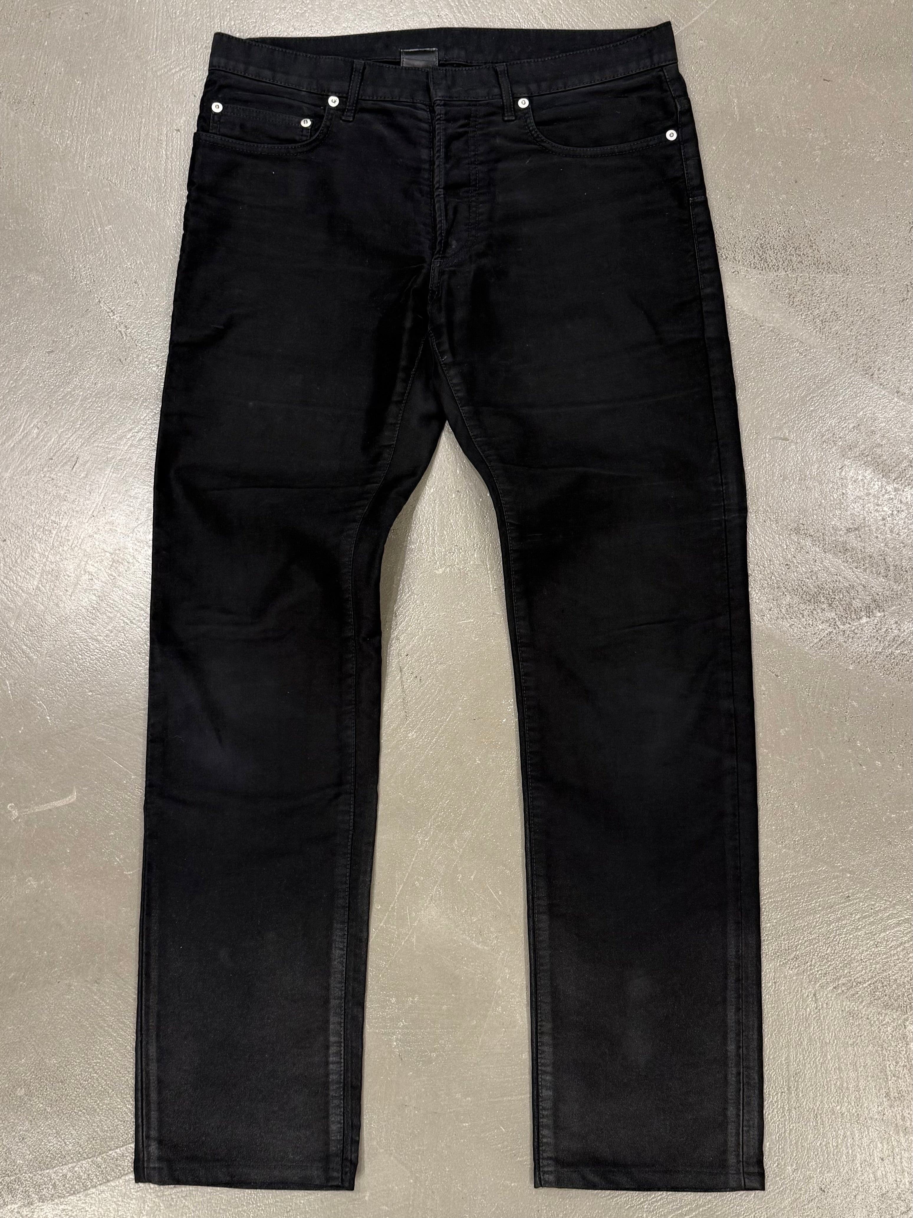 2000s Dior by Hedi Slimane coated jeans