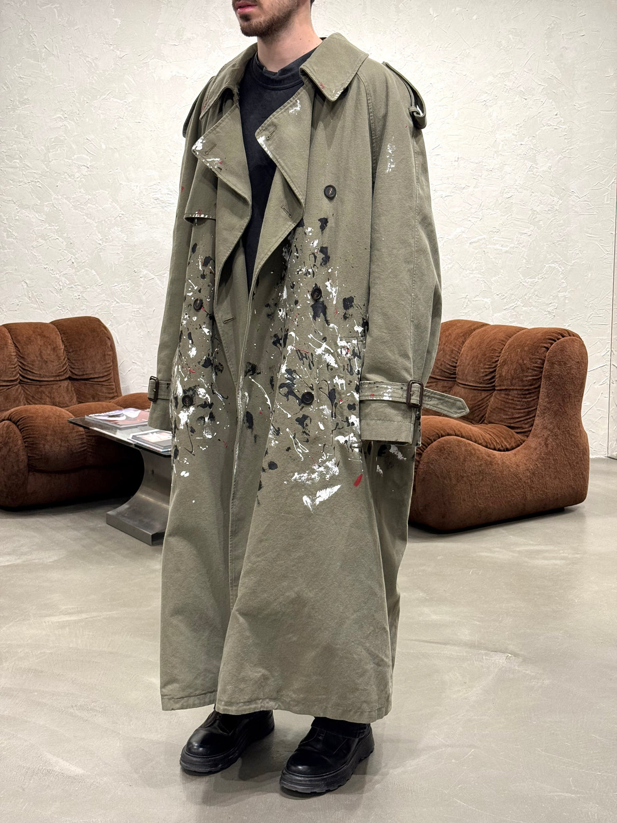 BALENCIAGA EDITION wool coat 紫archive