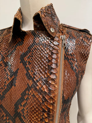 S/S2001 Dolce & Gabbana Python leather top