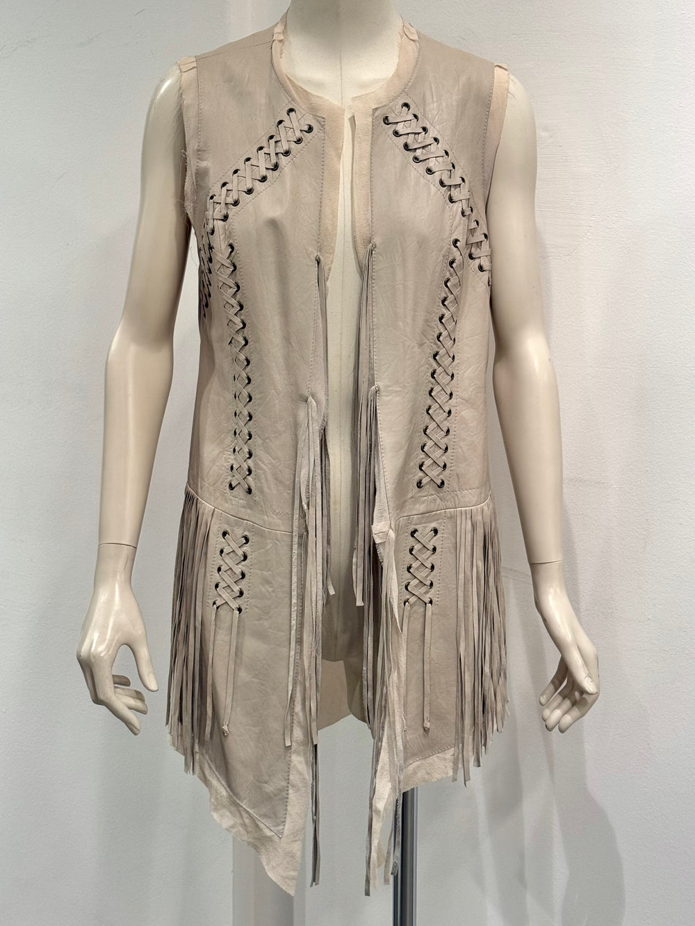2000s Roberto Cavalli bondage harness leather vest