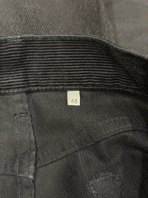 A/W2003 Dior by Hedi Slimane corduroy waxed jeans