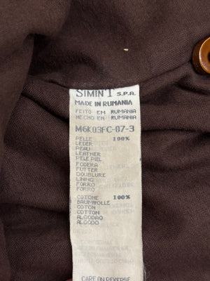 1990s ARMANI leather coat