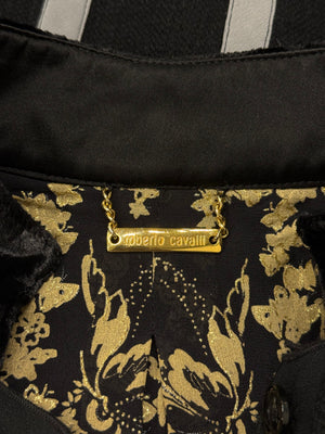 2000s Roberto Cavalli jewel pocket embellished jacket
