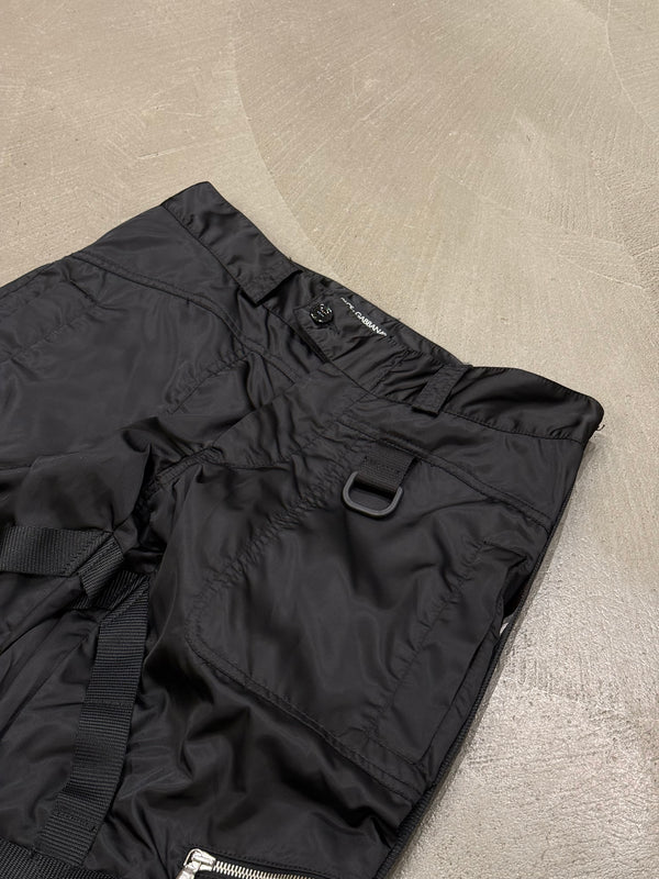 2003 Dolce & Gabbana multi zip bondage cargo pants
