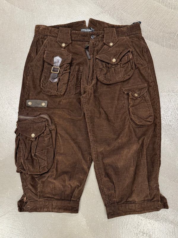 F/W2002 Dolce & Gabbana runway wide cargo shorts