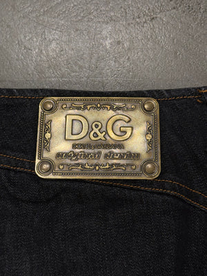 2000s Dolce & Gabbana dark wash jeans