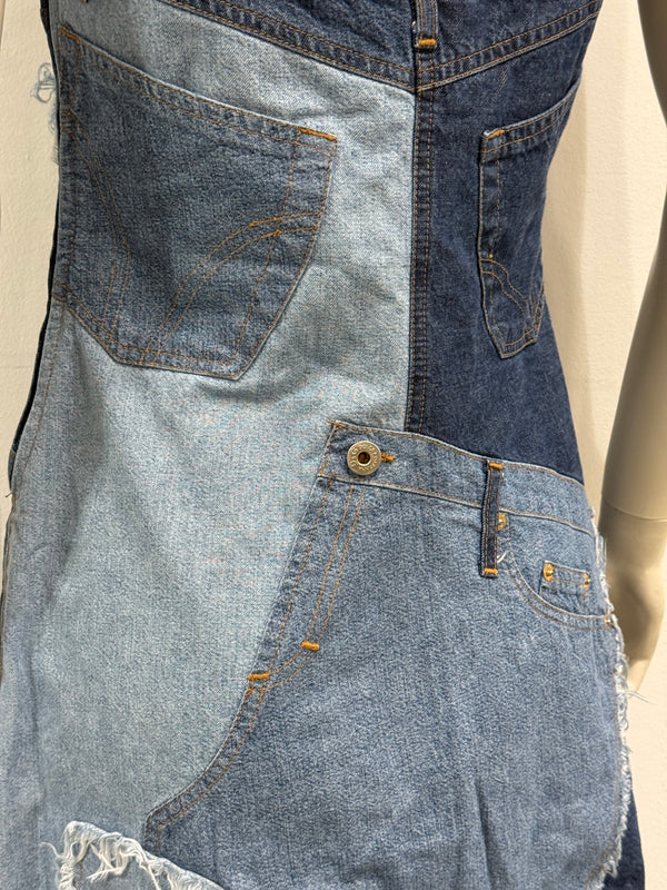 2000s Dolce & Gabbana patchwork mini dress