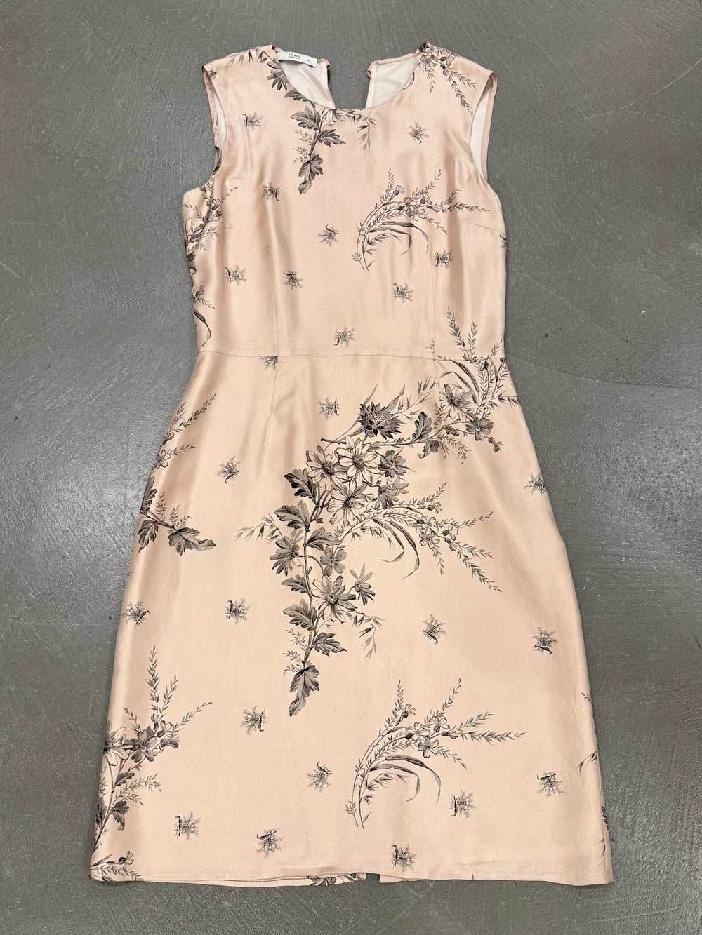 2000s Prada floral print silk dress