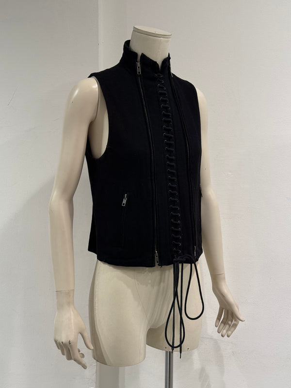 A/W2011 Ann Demeulemeester lace-up wool vest