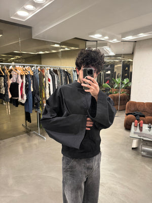 A/W2000 Raf Simons batwing 3/4 zip layered jacket