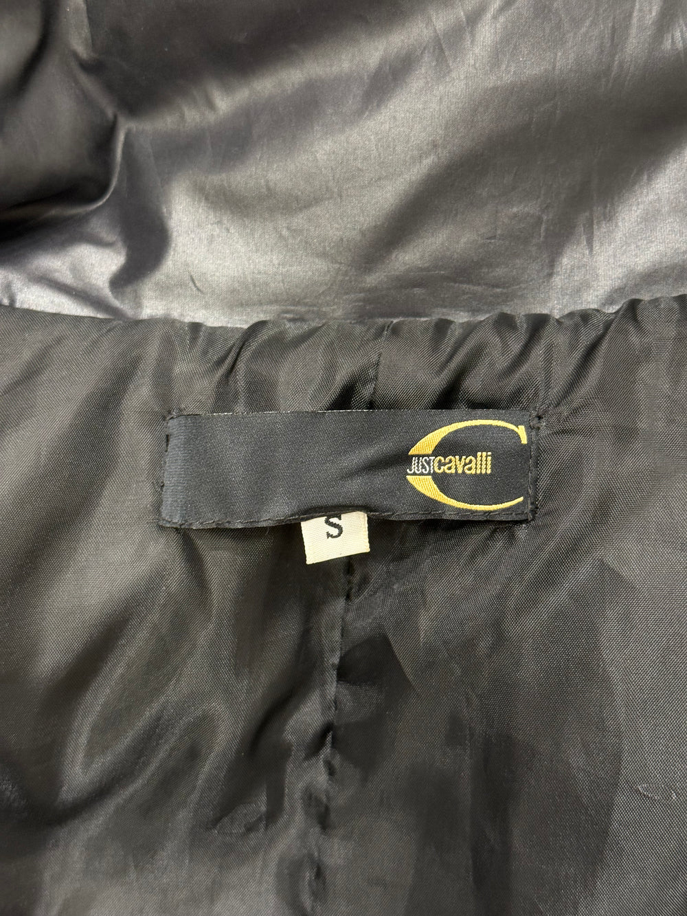 1990s Roberto Cavalli harness bondage puffer jacket