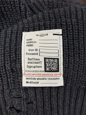 Maison Mihara Yasuhiro distressed knit sweater