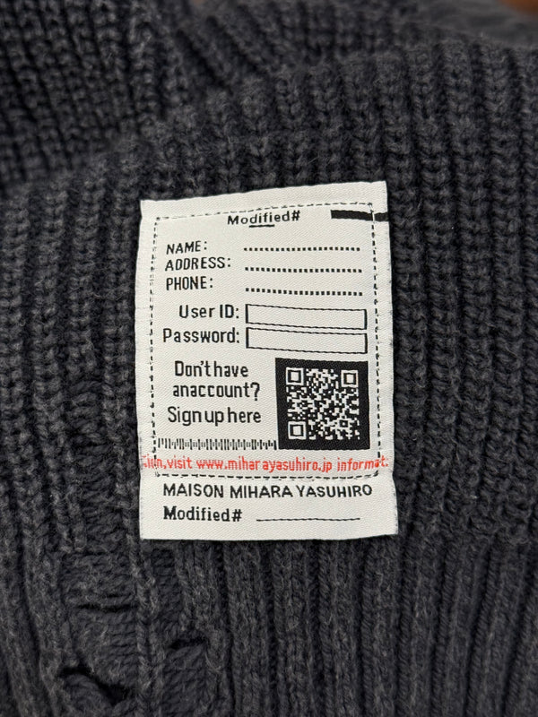 Maison Mihara Yasuhiro distressed knit sweater