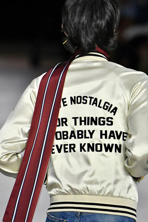 S/S2020 Celine by Hedi Slimane “Nostalgia” varsity jacket