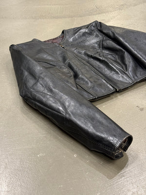 S/S1986 Jean Paul Gaultier cropped leather jacket