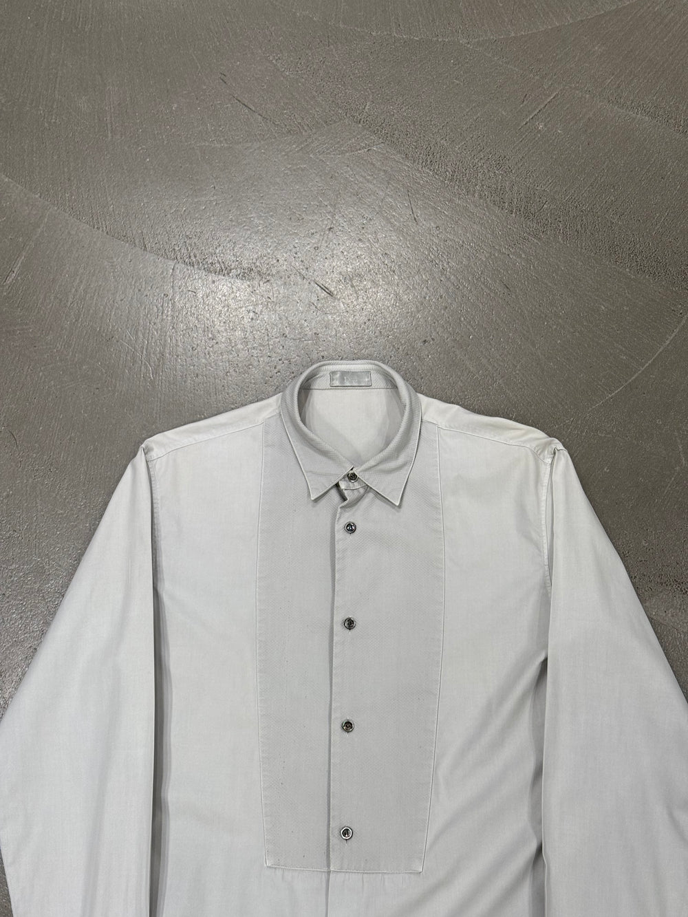 Dior by Hedi Slimane pleated detail long sleeve shirt