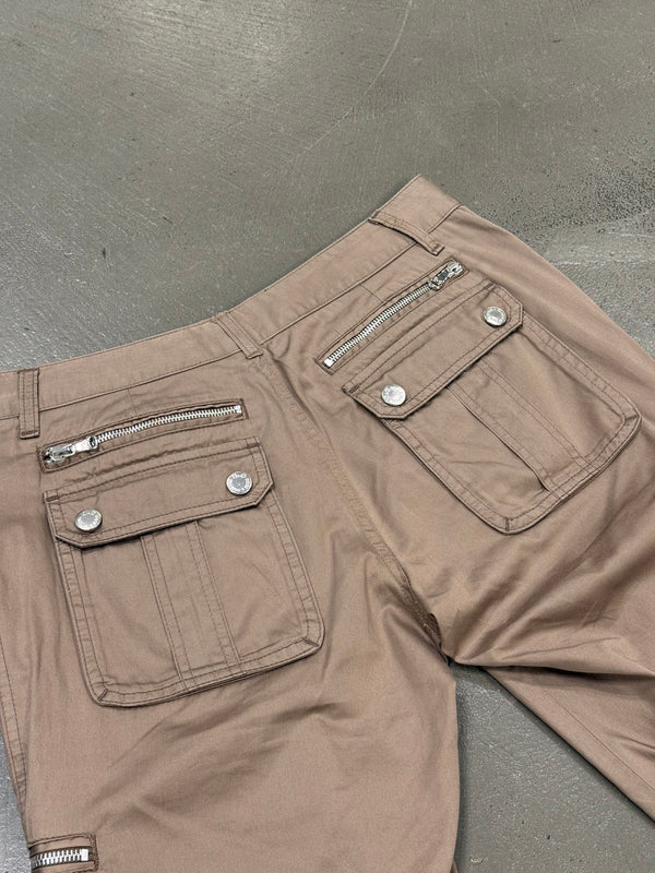 S/S2008 Dolce & Gabbana runway multi zipper cargo shorts