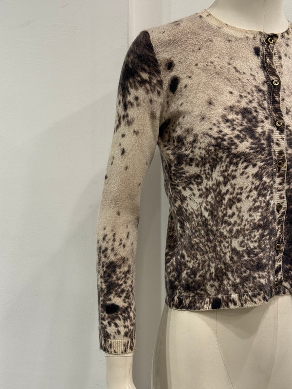 A/W1999 Roberto Cavalli animalier print cardigan