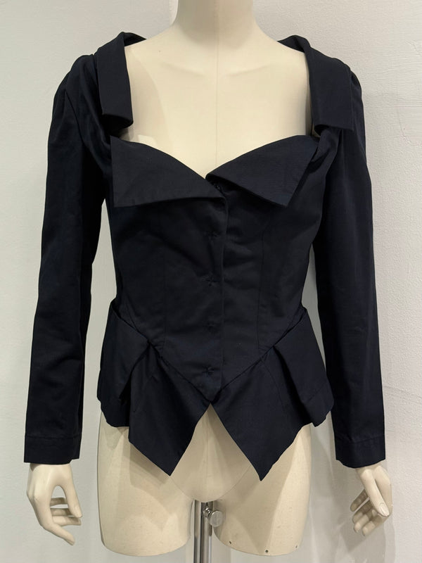 2000s Vivienne Westwood structured cotton corset jacket