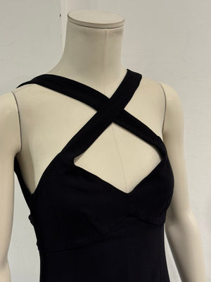 2000s Dolce & Gabbana halter neck sheath dress