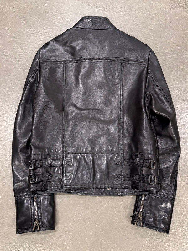 S/S2005 Gucci military officer leather jacket
