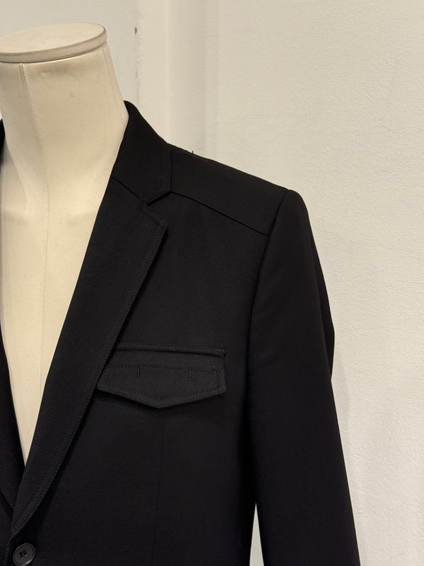 2009 Balenciaga by Ghesquiere structured heavy wool blazer