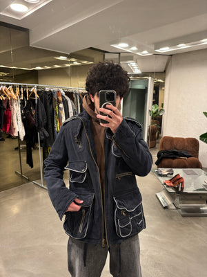 A/W2003 Dolce & Gabbana multi pocket military coat