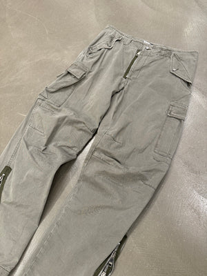 2008 Dolce & Gabbana double ankle zipper cargo pants