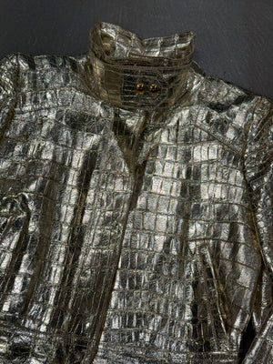 S/S2010 Gucci by Frida Giannini runway real alligator biker jacket