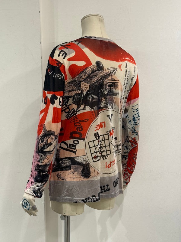 A/W2005 Vivienne Westwood "Propaganda" graphic mesh
